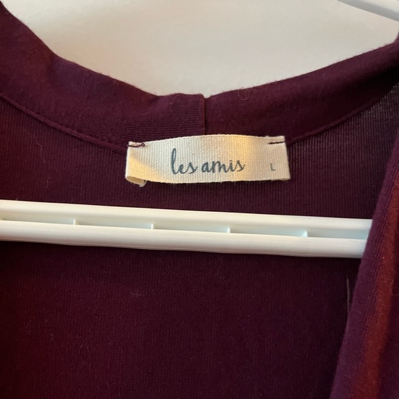 Wine Red Cleavage Dress - Picture 2 of 2